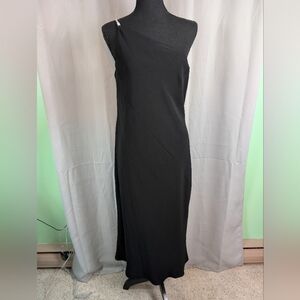 Jones New York Black One Shoulder Sheath Dress Cocktail